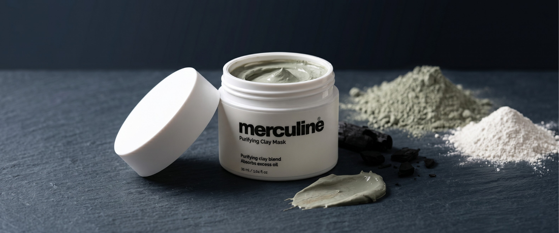 clay mask vs scrub for men — oily skin pore cleansing merculine™